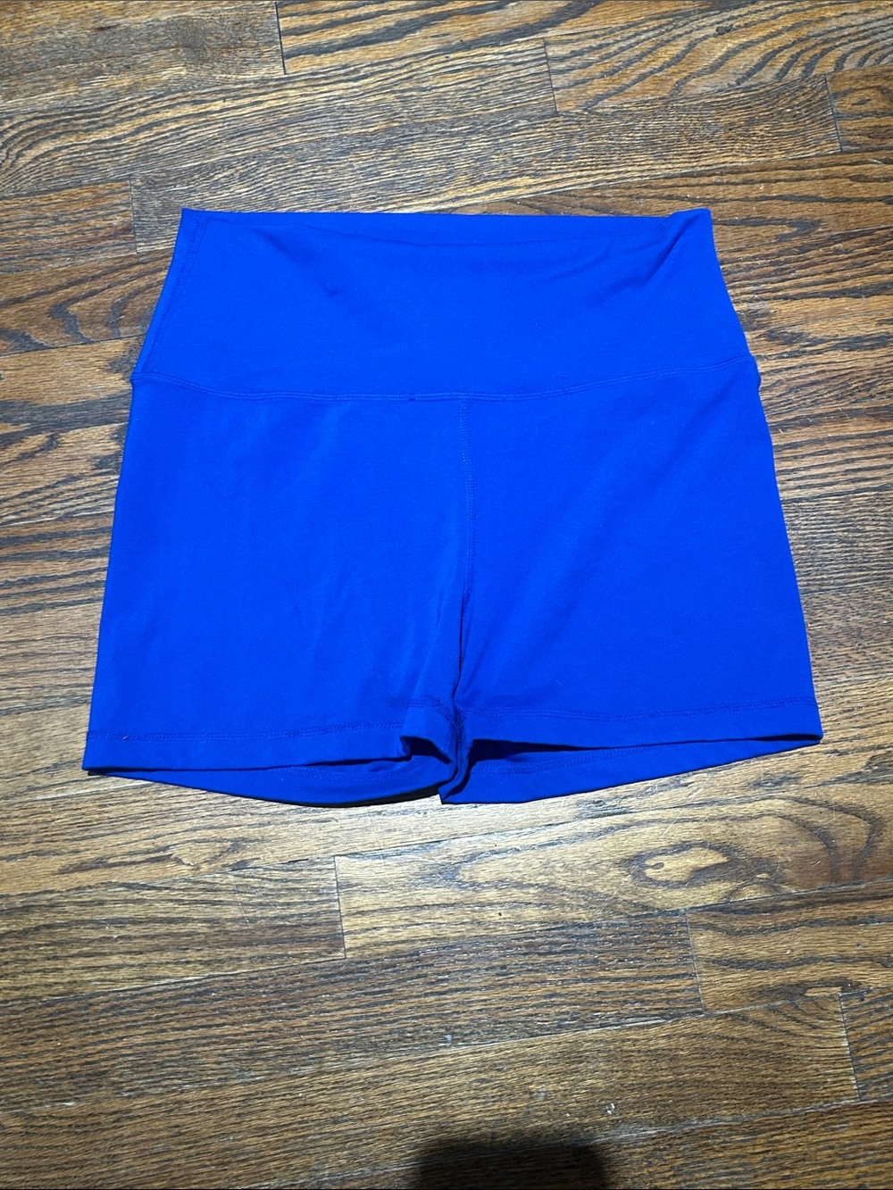 Yogalicious High-Waist Royal Blue Bike Shorts
